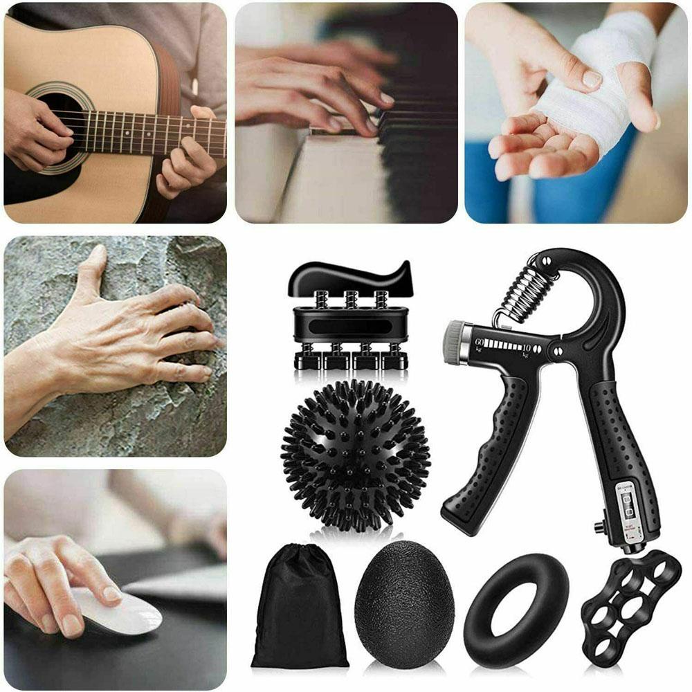 Agustina Hand Grips Wrist 6Pcs/Set Latihan Otot Berolahraga Penguat Kit Latihan Yang Dapat Disesuaikan