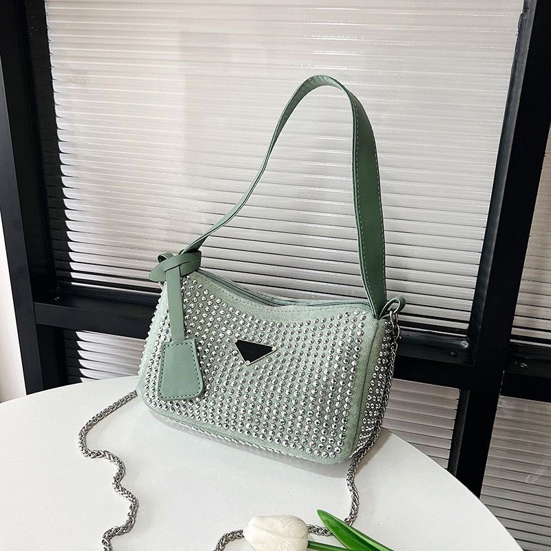 BJ14849 (TIDAK ADA TALI RANTAI) - BLACK/GREEN/PINK/WHITE - TAS WANITA FASHION IMPORT MODIS ELEGAN TERMURAH TERLARIS TERBARU BAGSTORE JAKARTA TAS BATAM EL4849 MIRIP LT2107