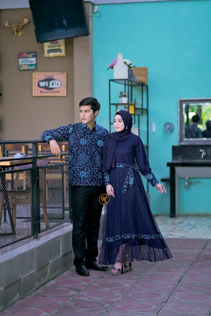Maura Couple - Sania Ruffle Batik Couple Ori Ndoro Jowi Garansi Termurah Shopee - Batik Modern Solo