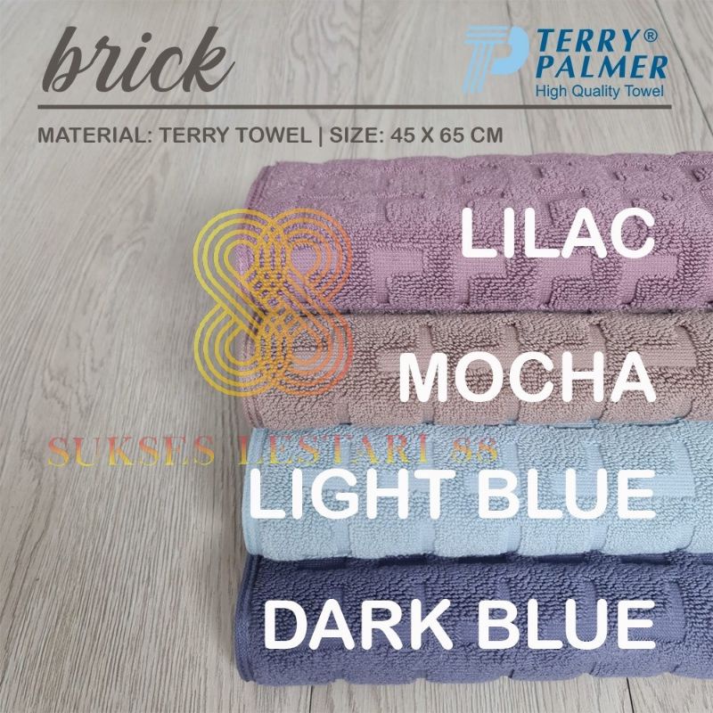 Keset Kaki Handuk Terry Palmer Premium 45x65 Tebal Serap Brick