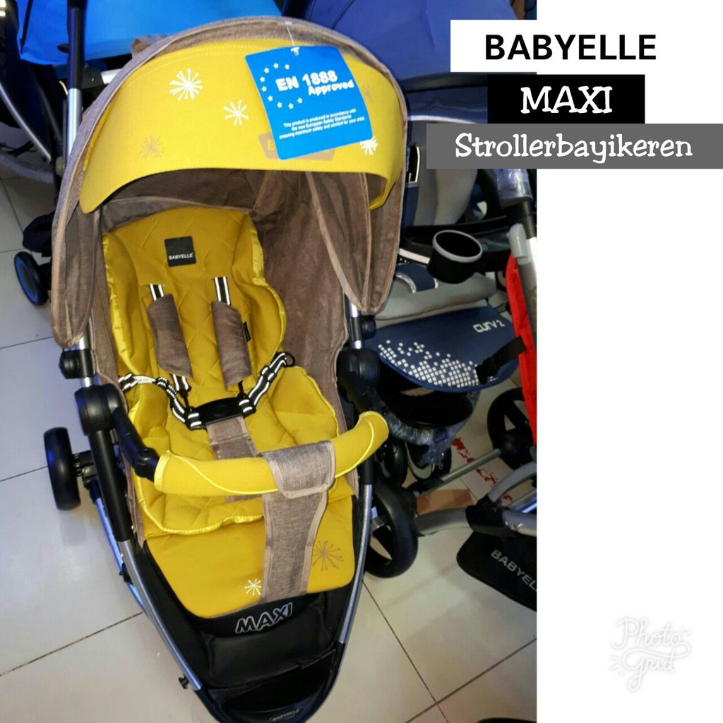 Stroller bayi babyelle maxi / stroller baby elle maxi roda tiga bisa dilipat