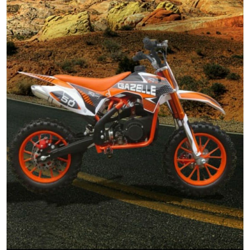 Motor mini trail MT4 Gazelle 50cc mesin 2 tak