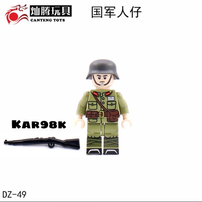 Gilaa Lego Minifigure Army Nazi Uni Soviet Union Soldier World War 2 Tentara Hot Sale