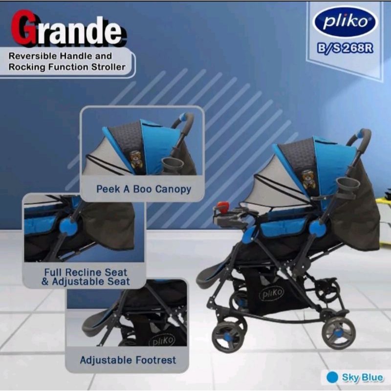 Baby stroller Pliko 268R Grande