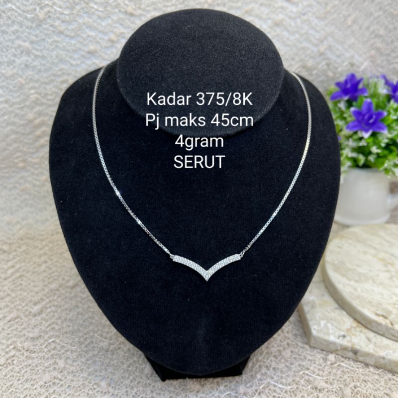 KALUNG SERUT AUREL MAA PUTIH KADAR 375/8K BY LOTUS GOLD