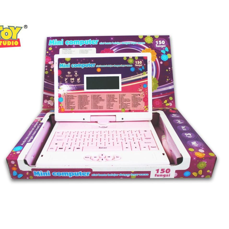 Mainan Edukasi Anak Battery Operate Laptop 150 Fungsi Terlengkap Layar Warna