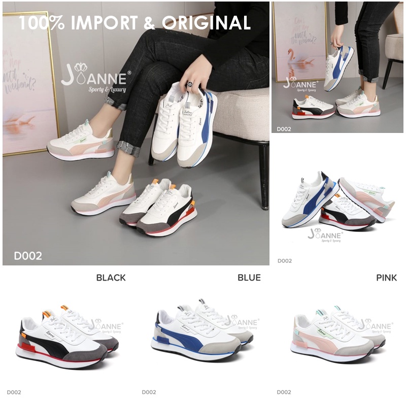 #D002 [ORIGINAL] JOANNE Sporty Sneakers Shoes Sepatu Wanita RESTOCK!!