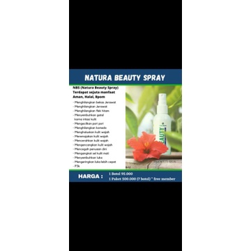 Natura Beauty Spray Glutathion Collagen 60 ml asli 100%Original 100%