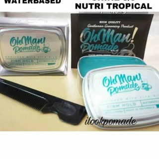 Terjamin Pomade Oh Man Nutri Blue Divine Waterbased Pomade