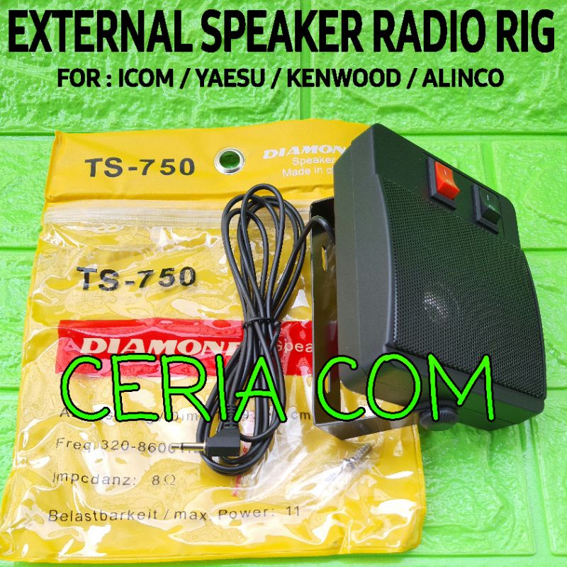 SPEAKER RADIO RIG ICOM 2300H KENWOOD YAESU ICOM 2730A / SPEAKER EKSTERNAL RADIO RIG ICOM IC 2300H