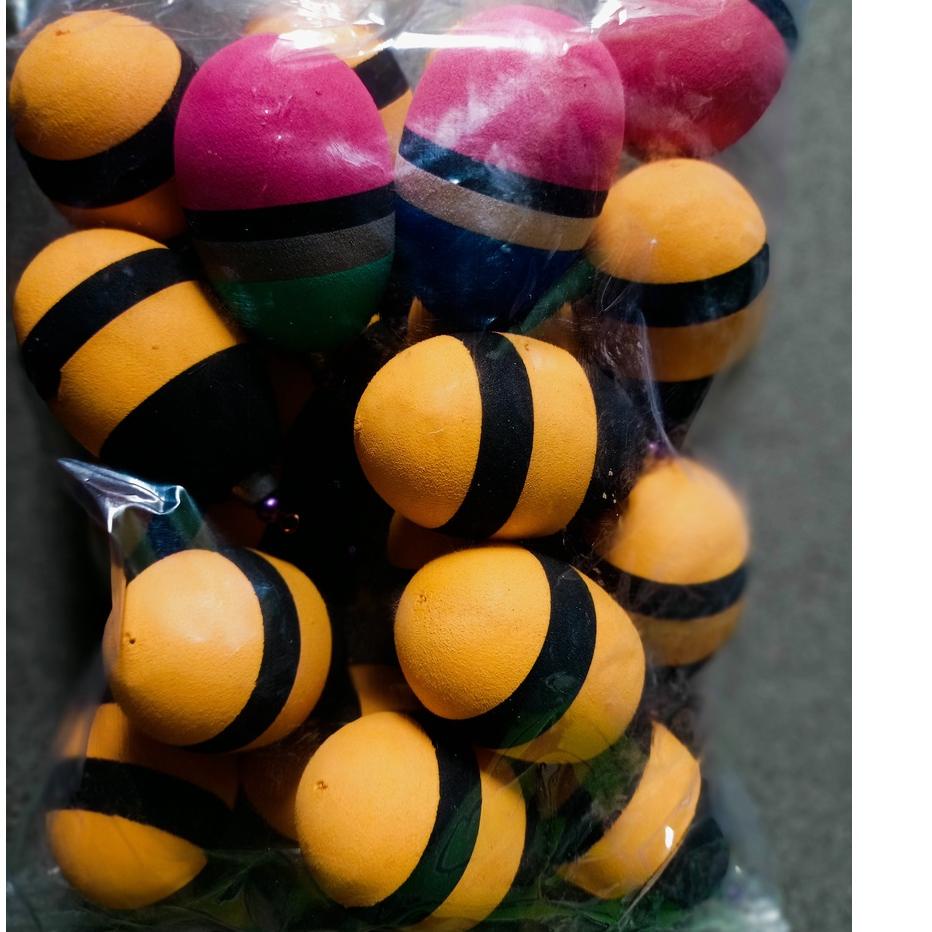 Sudah READY.. Pelampung pancing busa ukuran besar 1 pak isi 20pcs