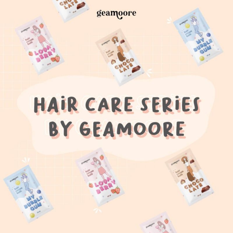 GEAMOORE _  Hair Creambath 20g BUBBLE GUM (BPOM)