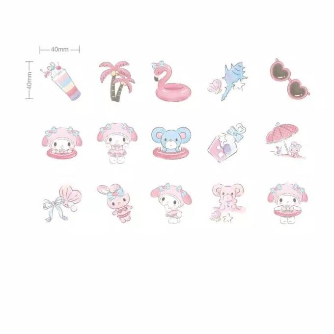 

Mantap Sticker Scrapbook Motif Mymelody Unofficial Hemat