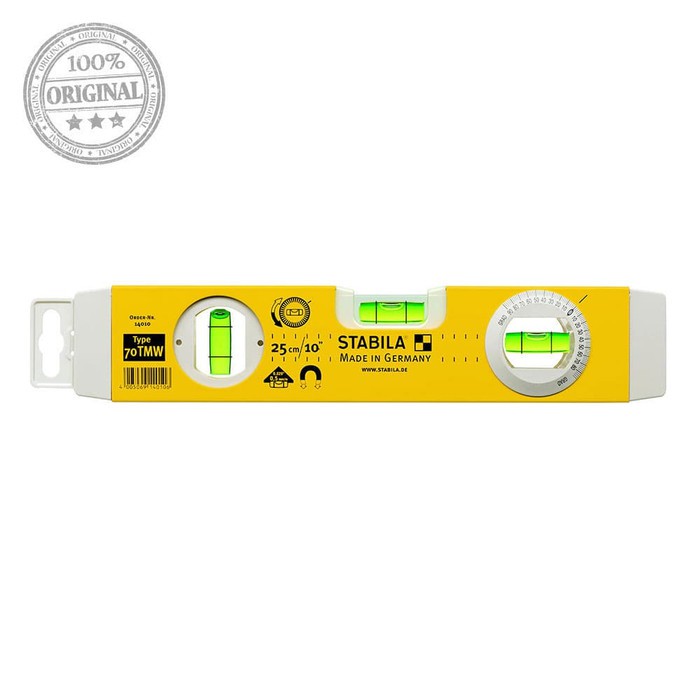 

Stabila Spirit Level Magnetic Type 70TMW-w/ Angle Vial 25 cm-14010