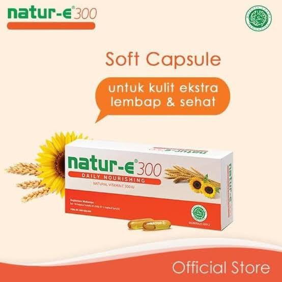 Natur E 300 IU - Box @ 16 Softcapsule Suplemen Kulit