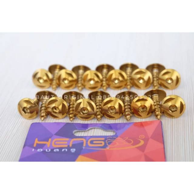 baut probolt mercy body gold yamaha universal nmax aerox xmax fino mio nouvo original heng thailand