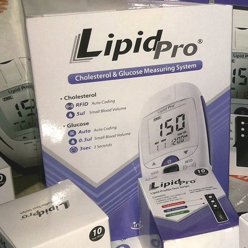 LIPIDPRO Cholesterol &amp; Glucose Measuring System l Alat Cek Darah Lipidpro - Auto Coding