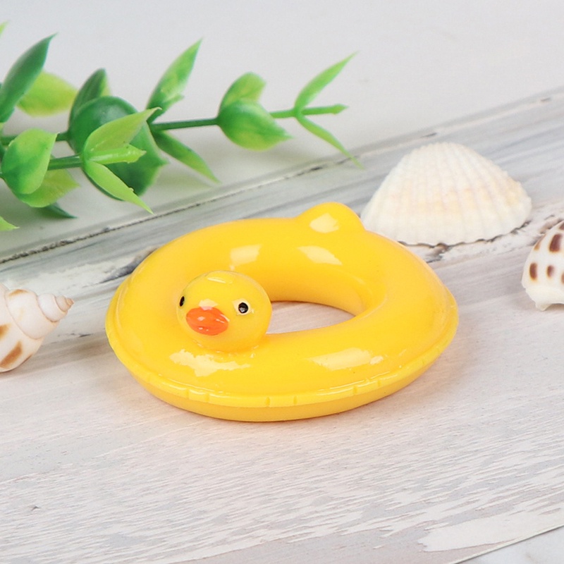 Miniatur Ban Renang Bebek Kuning Skala 1: 6 1: 12 Untuk Rumah Boneka