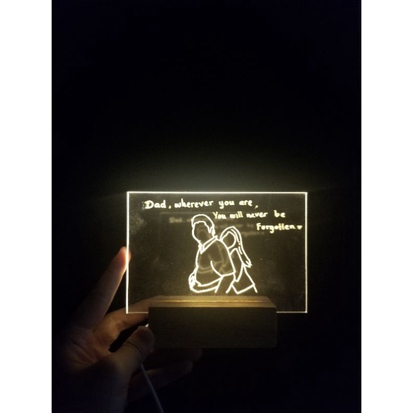 Lampu Tidur Acrylic custom