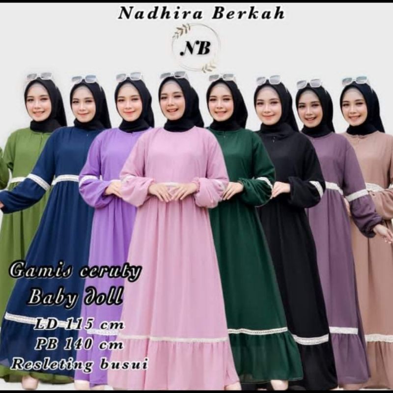 Gamis Renda Ceruty
