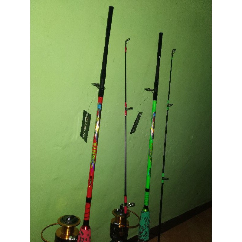 satu set pancing joran daido manta 180 cm rel ramboo 6000