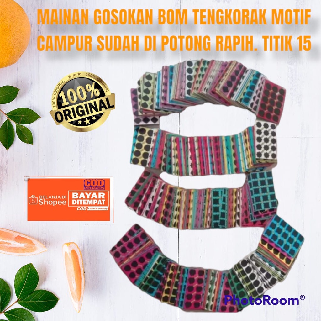 Gosokan bom 15titik-16titik-20titik isi 2500pcs motif campur