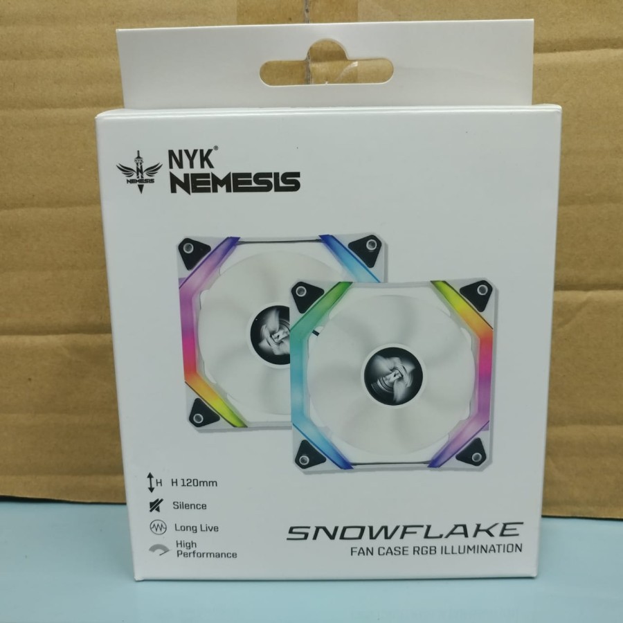 NYK Nemesis Fan Case SNOWFLAKE RGB Fan Casing Illumination Snow Flake NYK