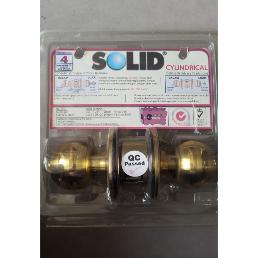 SOLID KUNCI BULAT CYLINDRICAL C 604 X 400 US3 + US4