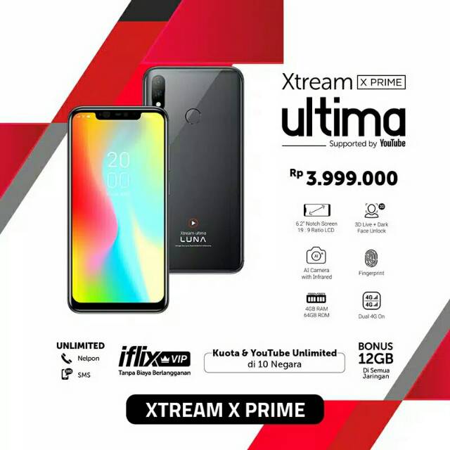 Luna G60x Xtream Xprime Ram 4 64 Gb Lcd 6 2 Inch Support Nfc Baru Garansi Resmi Banyak Bonus Shopee Indonesia