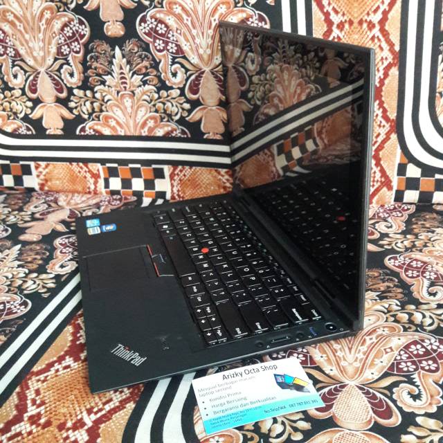 Laptop Lenovo X1 Slim Mewah Elegan Core i5 ram 4gb ssd 128gb camera hdmi usb 3 harga bekas termurah