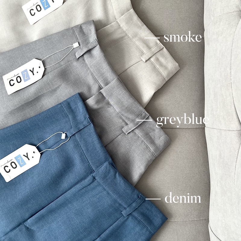 SIVALI Rozel Misty Pants 255/259 - Loose Pants Petite - Celana Kulot Wanita - Celana Kantor Formal / Casual