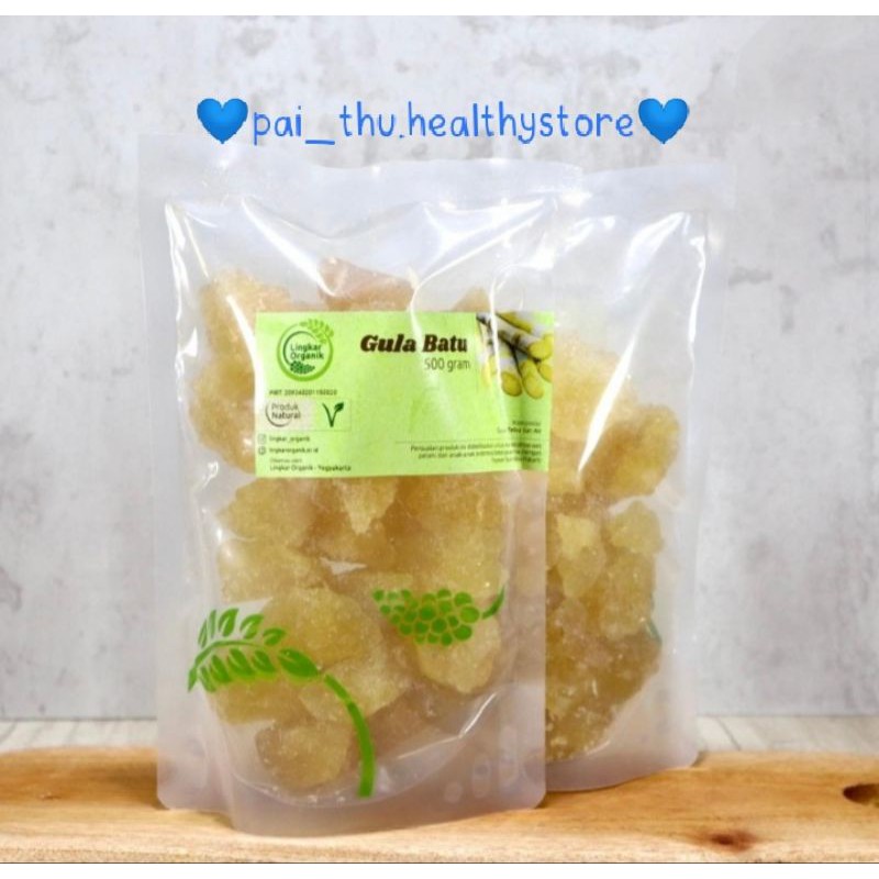 

Lingkar Organik Gula Batu Organik /gula batu tebu alami/Natural Organic Rock Sugar@500gram