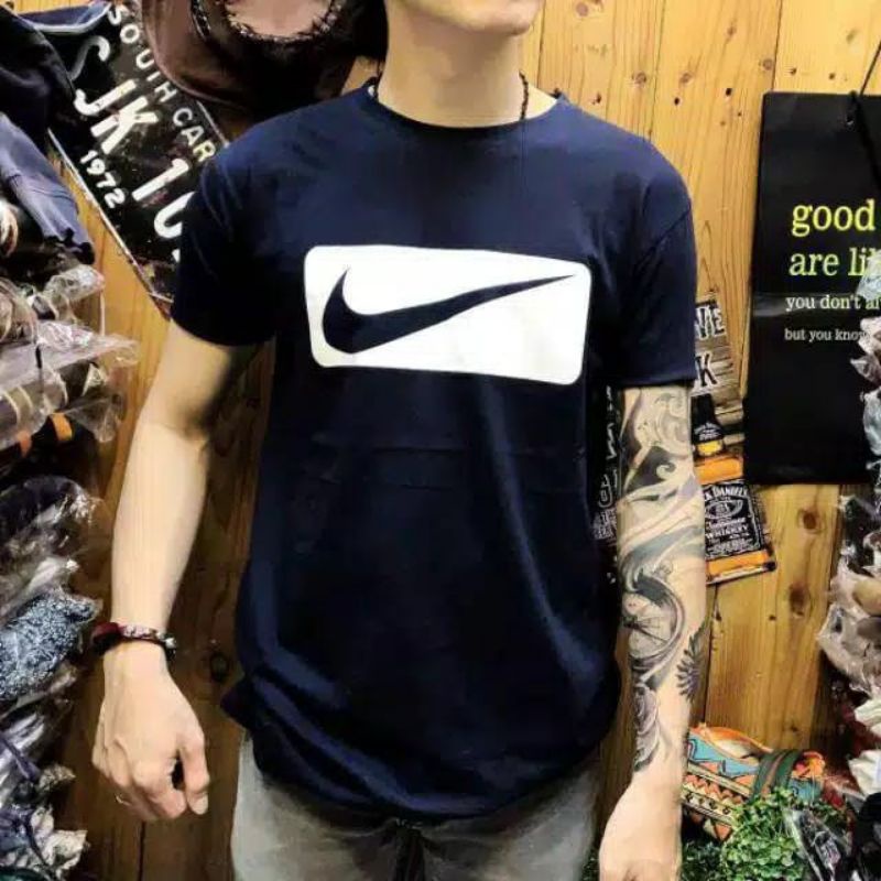 Kaos Nike Kualitas Bahan Katun Premium - Tshirt Pria Nike