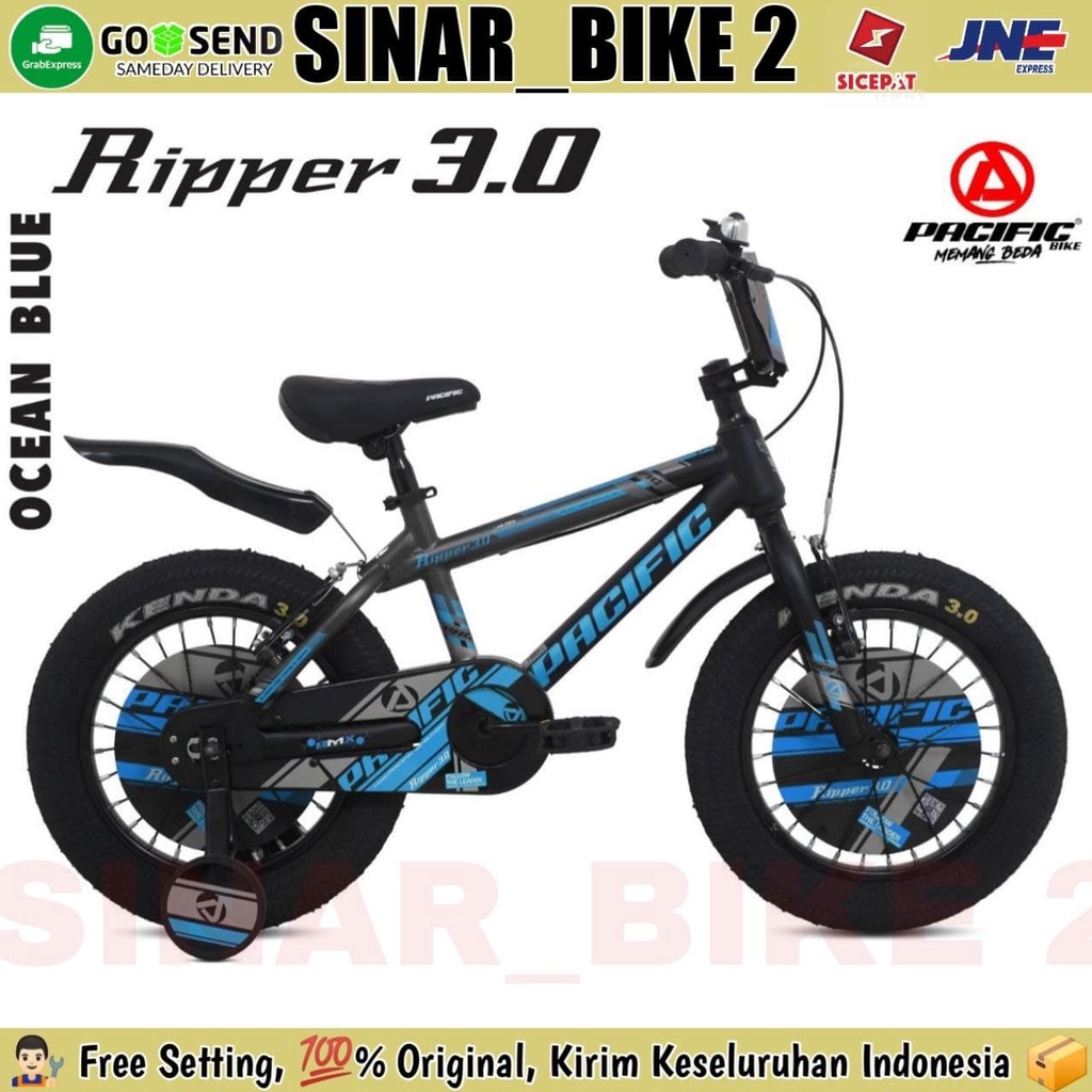 Sepeda Anak Laki BMX PACIFIC RIPPER 3.0 UK.12 16 18 Inch Ban Jumbo