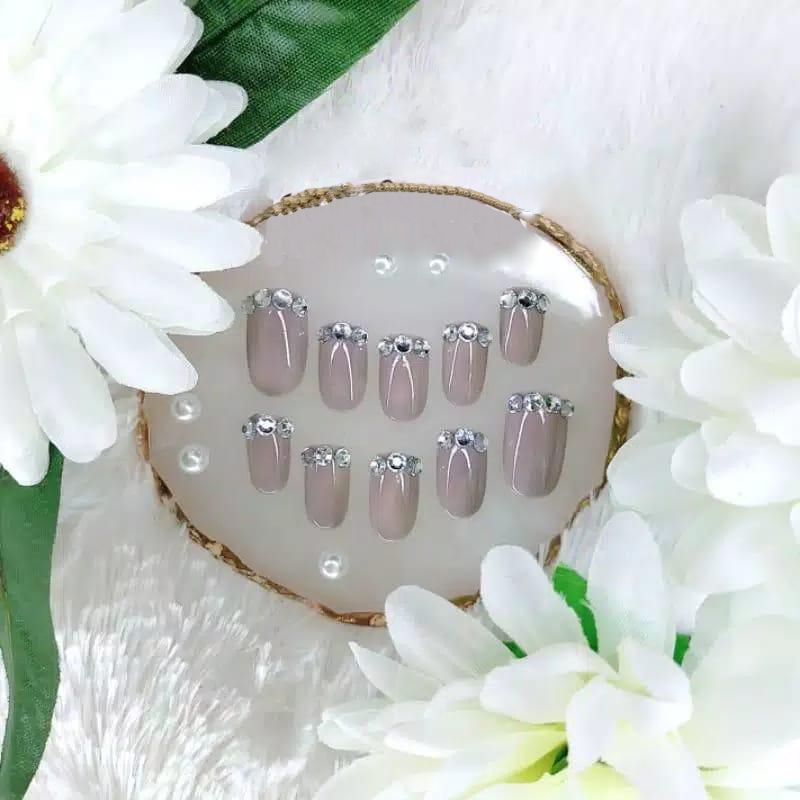 Kuku palsu FREE LEM/fake nails kuku 3d kuku wedding Kuku Palsu 3D Nail Art./(38)