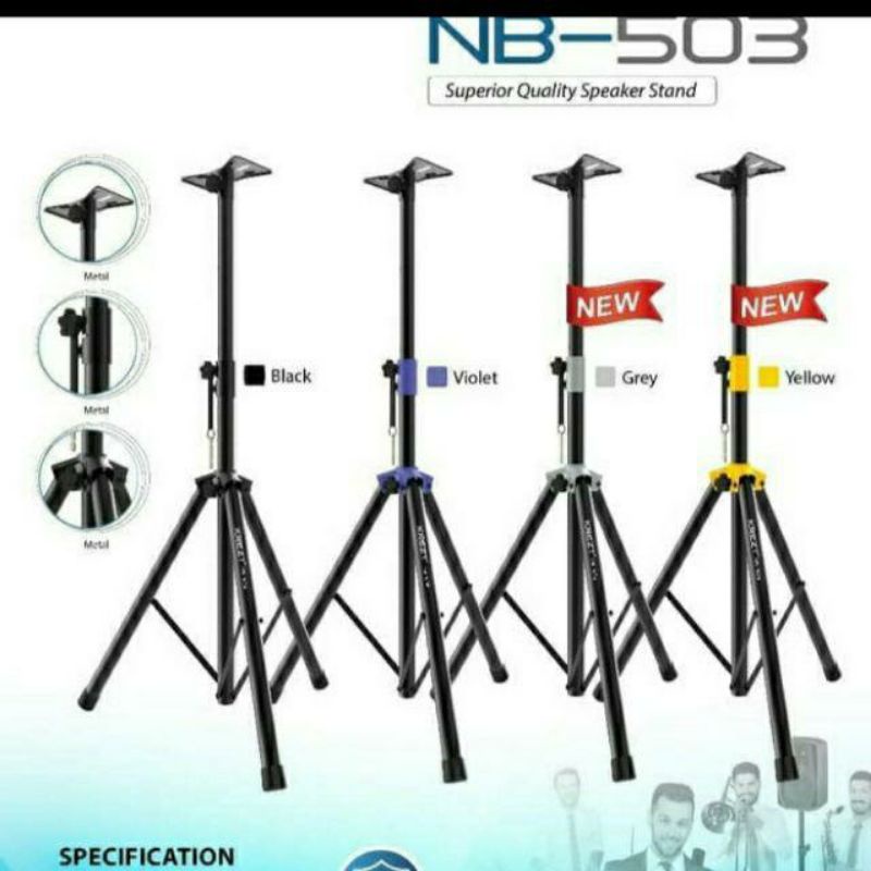 Stand tripod speaker Krezt NB503 Nb503 full besi