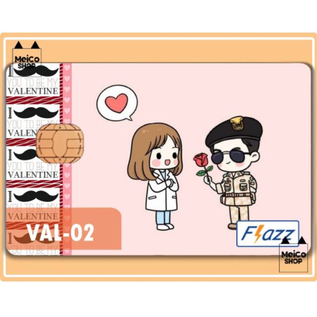 

[VAL-02] Sticker BCA Flazz Meico - Valentine DOTS