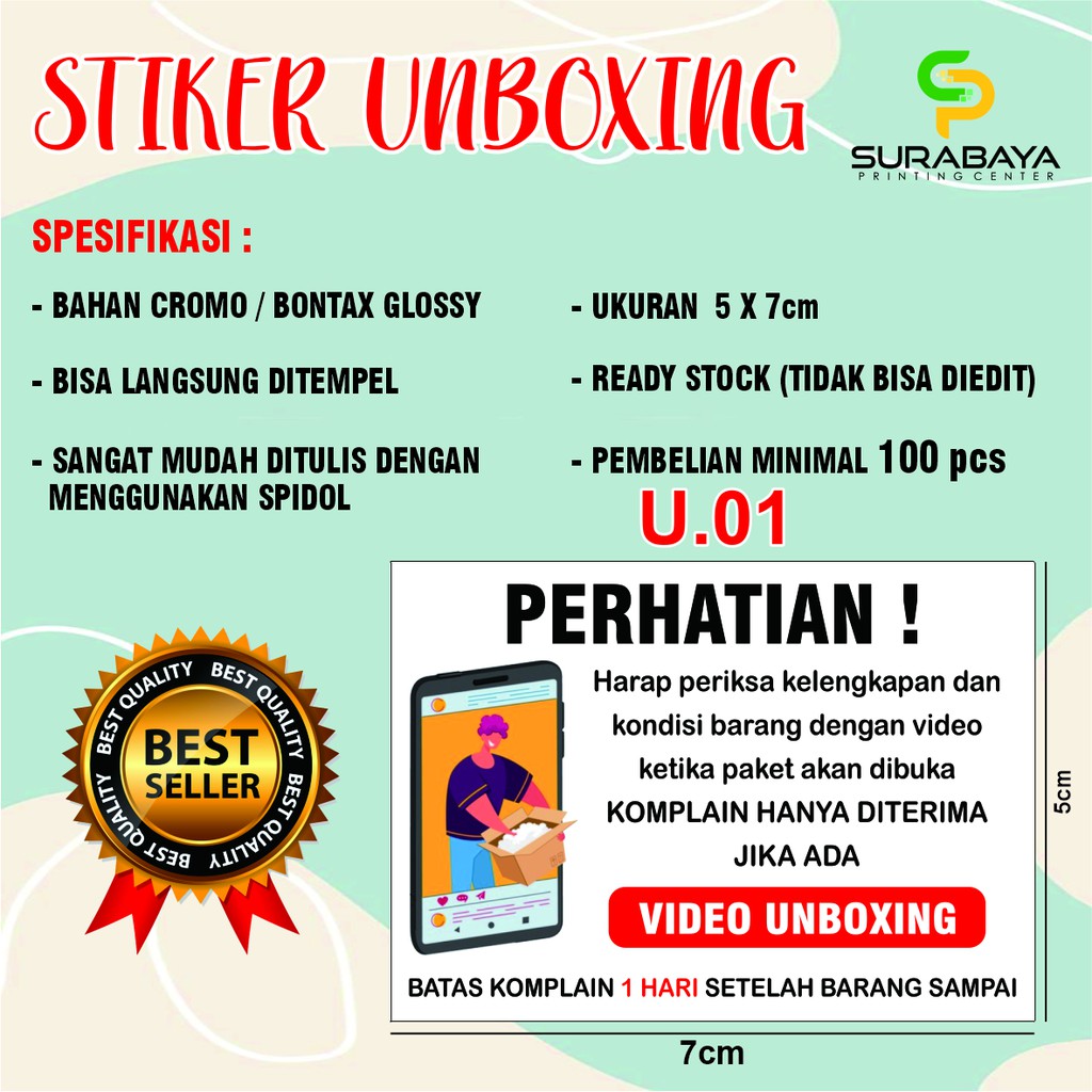 

STIKER UNBOXING - STICKER UNBOXING LUCU MURAH UNBOXING TERMURAH SEINDONESIA UKURAN 5 X 7 CM
