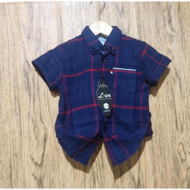 kemeja hem hawai anak laki-laki
