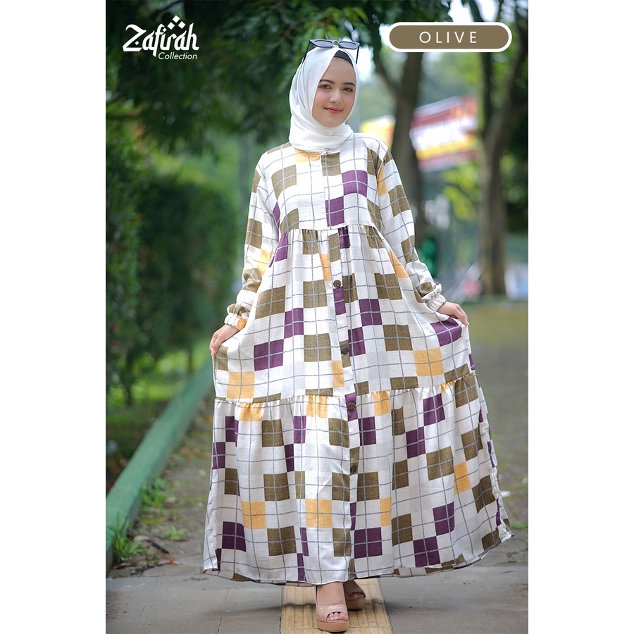 Gamis Terbaru Zafirah Collection / Homedress Syakila Ori Zafirah Collection / Gamis Muslim Terbaru / Dress Muslim / Gamis Lebaran 2022