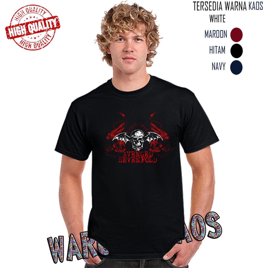 Baju Kaos t shirt AVENGED SEVENFOLD A7X keren pria wanita DISTRO KAOS PRIA KEREN