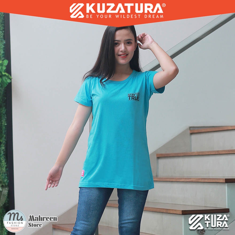 Pakaian Wanita T-Shirt Kaos Wanita Cotton Combed Original Kuzatura | KLX 386