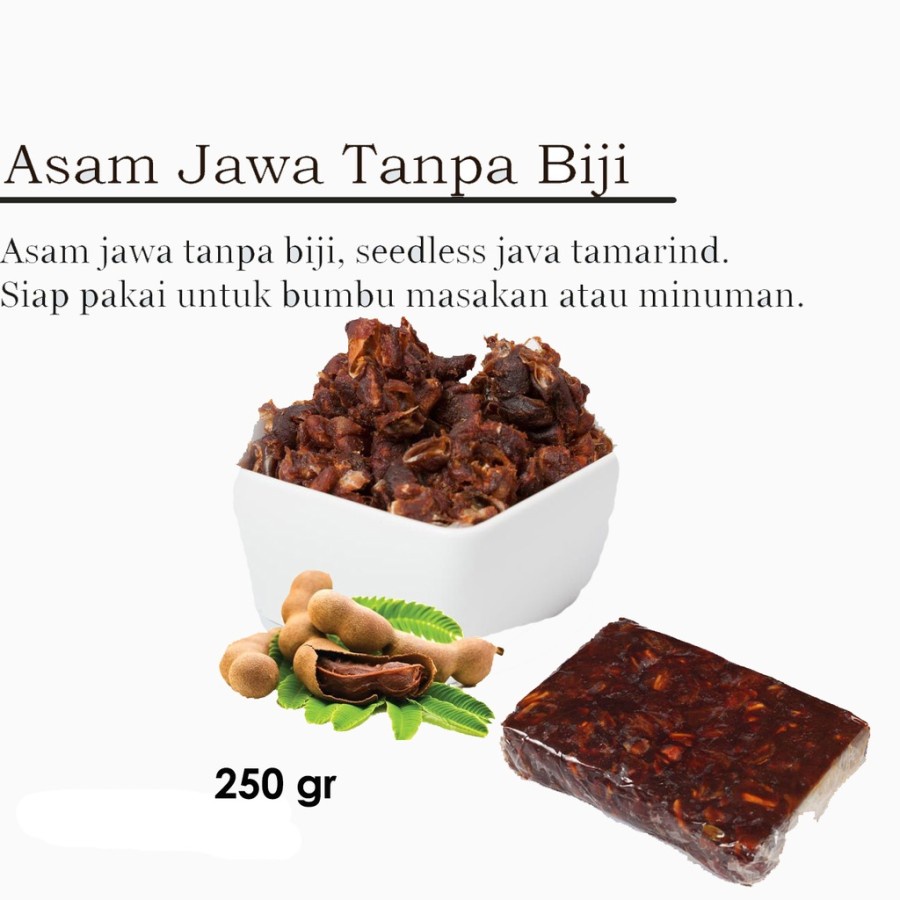 

(GRADE SUPER) ASEM JAWA TANPA BIJI PREMIUM 1KG 1 KG 1000 gram Asam Madura Daging Asli Kupas Biji Utuh Khas Jowo