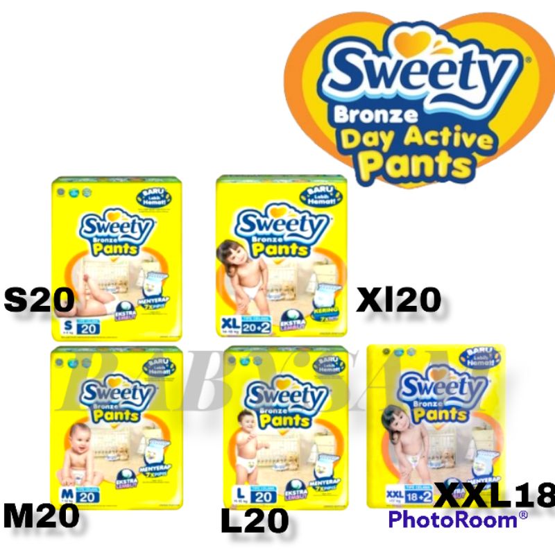 Sweety Bronze Pants M20, L20, Xl20 dan Xxl18 || Sweety Bronze Pants Kemasan 20an