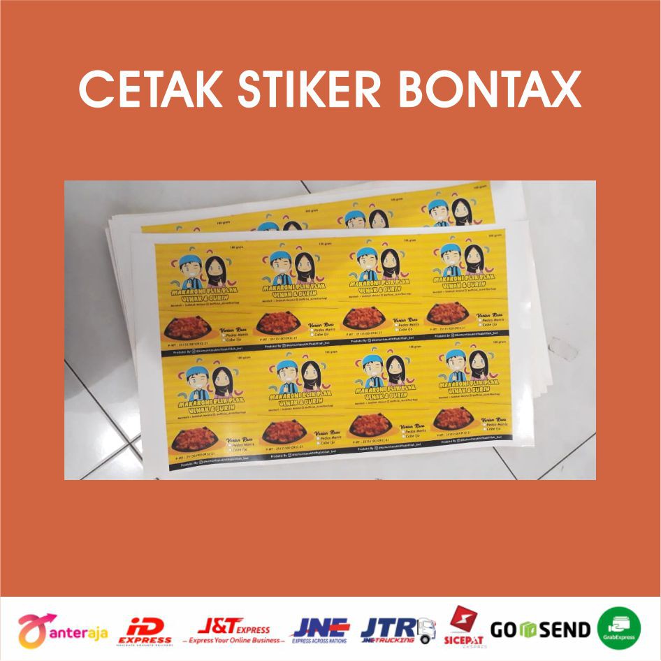 

Cetak Stiker Label Olshop / Bontax / Label Tanpa Potong / dengan Potong