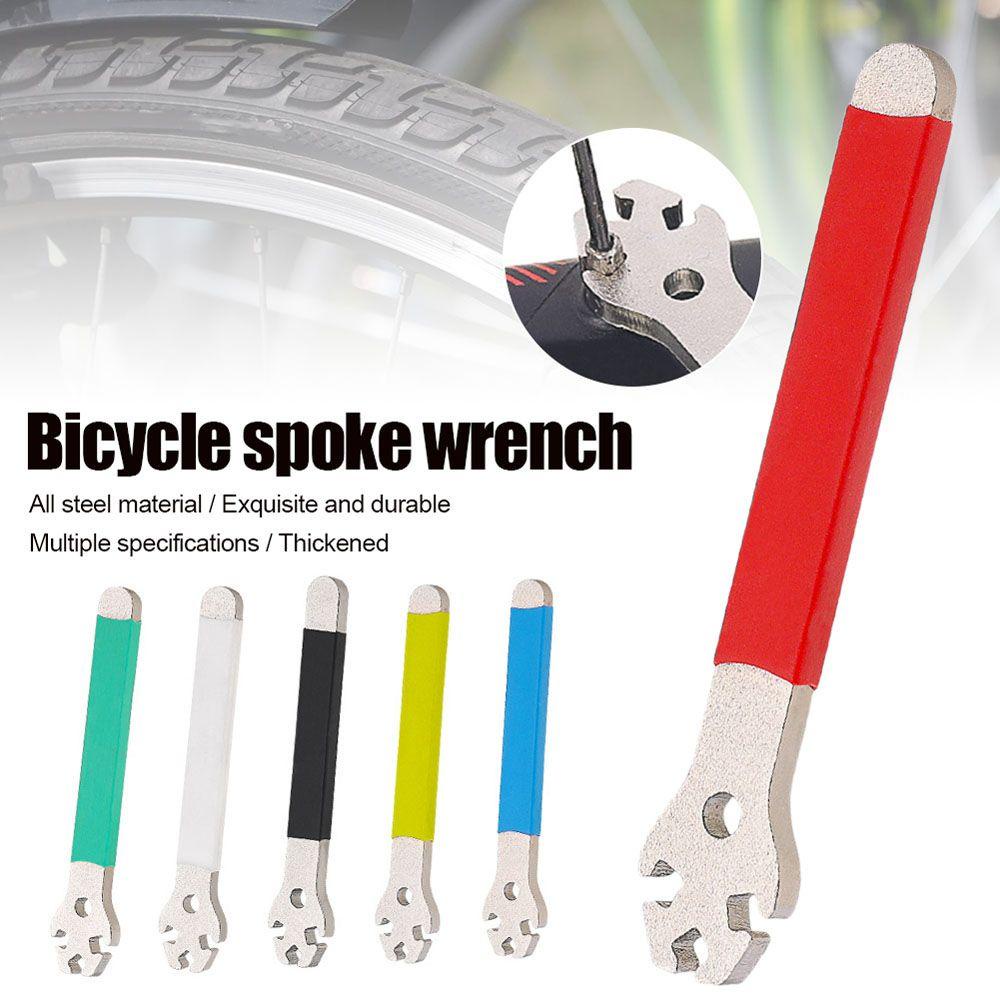 Lanfy Kunci Jari Jari Sepeda Alat Perbaikan Sepeda Cycling Repair Tool Cycling Bike Removal Wrench Bike Spoke Nipple Key Spanner Alat Sepeda Spanner Bike Wheel Rim Spanner