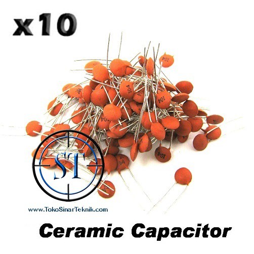 x10 Capacitor Disc Ceramic 1 nF 10nF 4.7nF 12nF 39nF 22nF 6,8nF 27nF 220nF (Capacitor Keramik nF/pF)