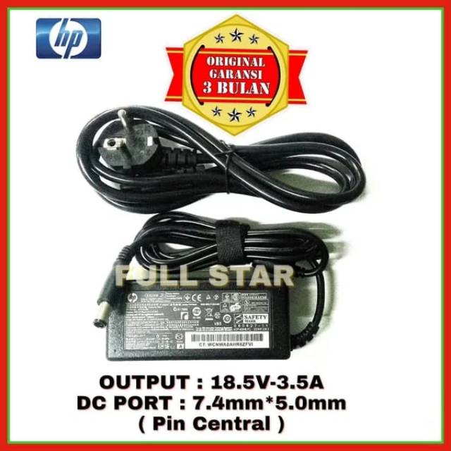 Adaptor Charger Laptop HP Compaq Presario CQ20 CQ32 CQ35 CQ40 CQ42 CQ43 430 G4 1000 18.5V-3.5A Jarum