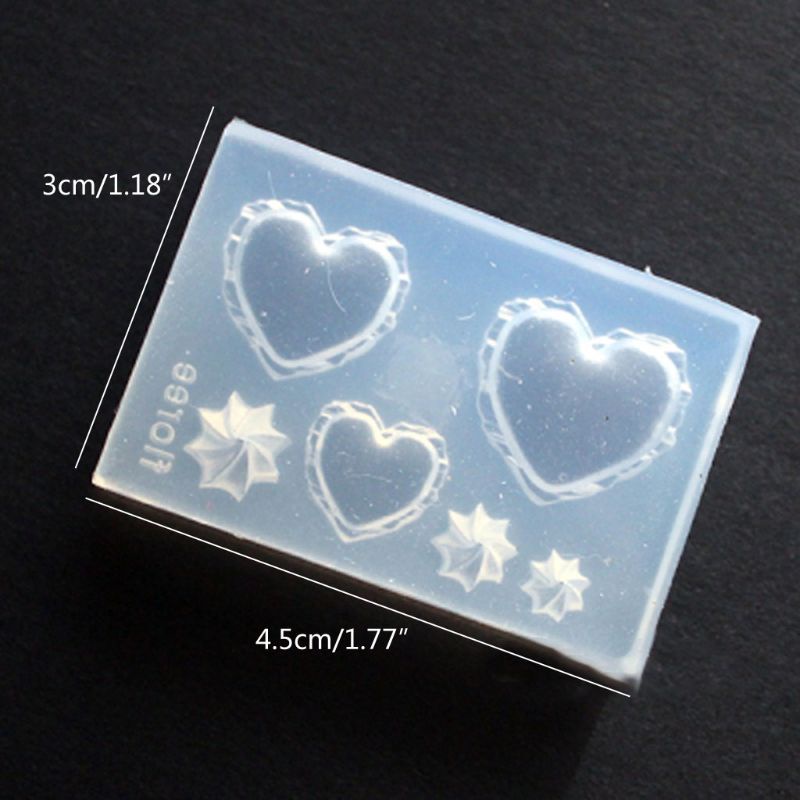 SIY  24Pcs Mini Size Food Doughnuts Bread Silicone Mold Flower Cat Heart Template Acrylic Gel Tools Resin Mold Jewelry Making