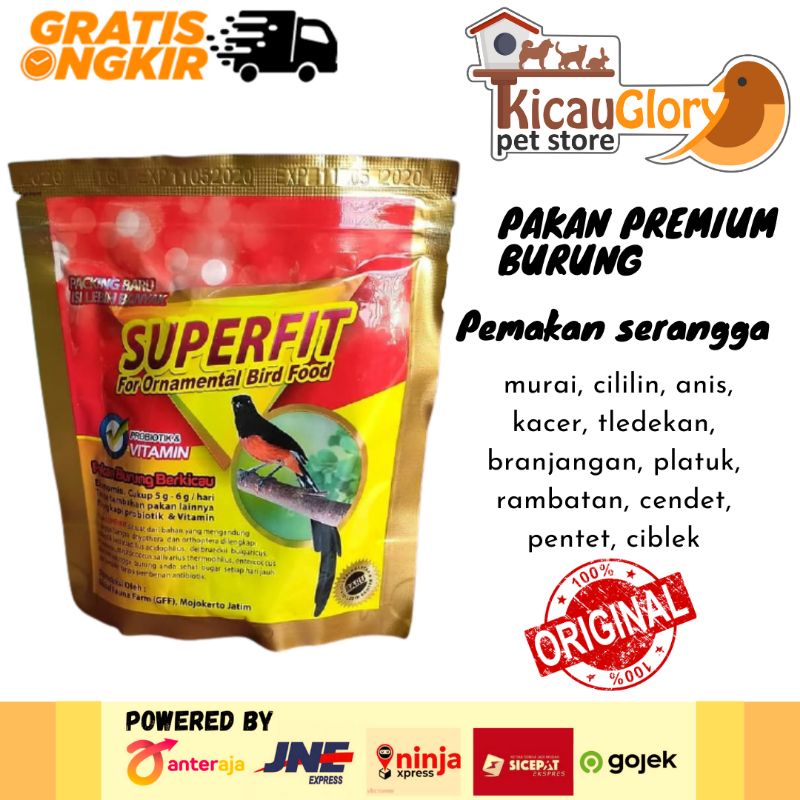 SUPERFIT GOLD (superfit emas) Pakan Burung Murai Burung Pemakan Serangga